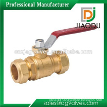 Top quality hot selling brass ball valve with pipe end